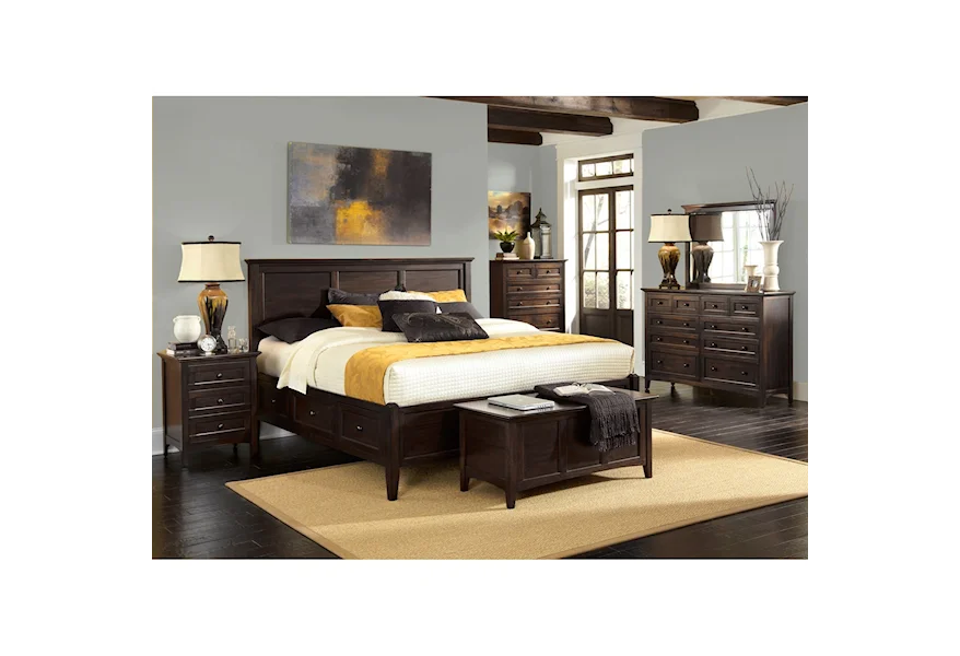Westlake King Storage Bedroom Group by AAmerica at Esprit Decor Home Furnishings